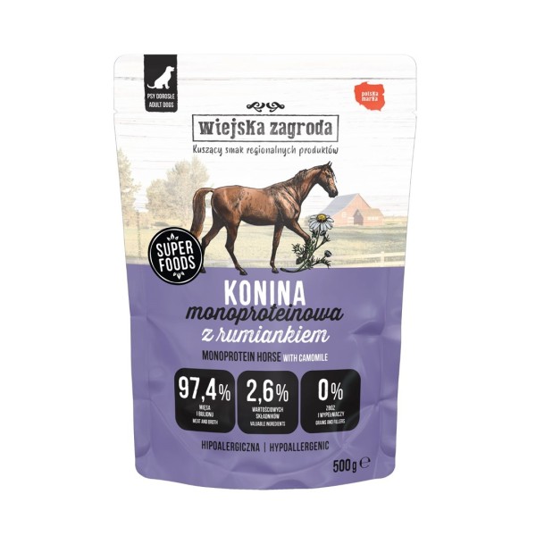 WIEJSKA ZAGRODA Monoprotein Horsemeat - wet ...