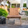 Garden lounger TEXAS brown