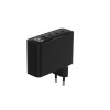 CHARGER USB 100W 4PORT GAN/TA-UC-PDQC100LCD-01-BK GEMBIRD
