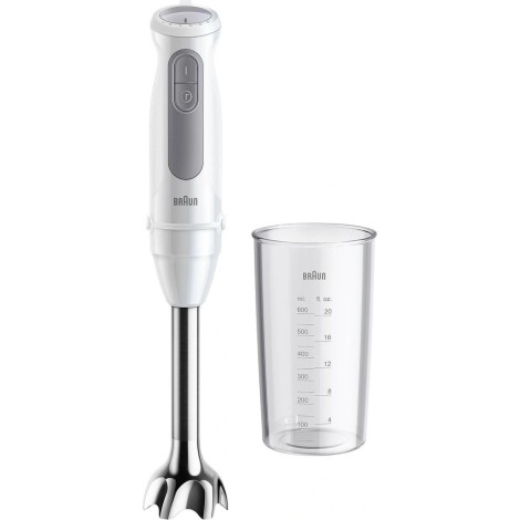Braun | Hand Blender | MQ50001MWH | Hand Blender | 1000 W | Jar material BPA free | Jar capacity 0.6 L | White