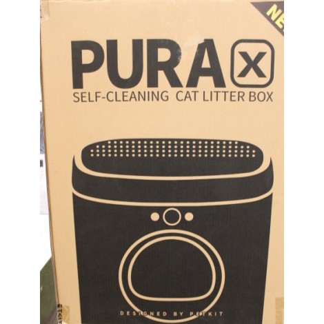 SALE OUT. PETKIT PURA X  Self-cleaning Cat Litter Box,DAMAGED PACKAGING, UNPACKED, USED, DIRTY | PETKIT | PURA X | Self-cleaning Cat Litter Box | 50.4x53.5x64.6 cm | White | DEMO