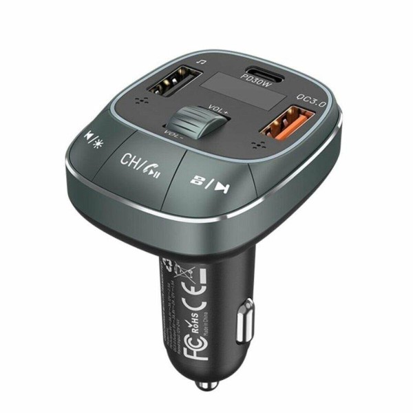 CAR FM TRANSMITTER+CHARGER USB/3P BLACK FFLB0 ...