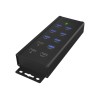 Raidsonic | 7-port Industrial hub | IB-HUB1703-QC3 | USB Type-A