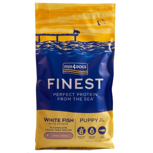 FISH4DOGS Finest Puppy Small Complete White ...