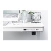 Electric Height Adjustable Desk | 72 - 121 cm | Maximum load weight 50 kg | Metal | White