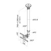TV SET ACC CEILING MOUNT 10-26/FPMA-C100SILVER NEOMOUNTS