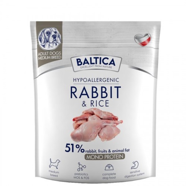 BALTICA NUTRACEUTIC Hypoallergenic Rabbit & Rice ...