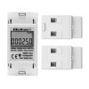 Qoltec 50899 Single phase electronic energy consumption meter | 230 V | LCD | 2P | DIN rail