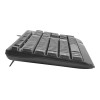 NATEC KEYBOARD TROUT SLIM USB, US LAYOUT, BLACK