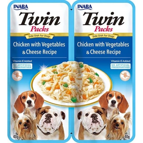 INABA Dog Twin Chicken with Vegetables ...