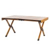 Folding camping garden table DREVO 90cm