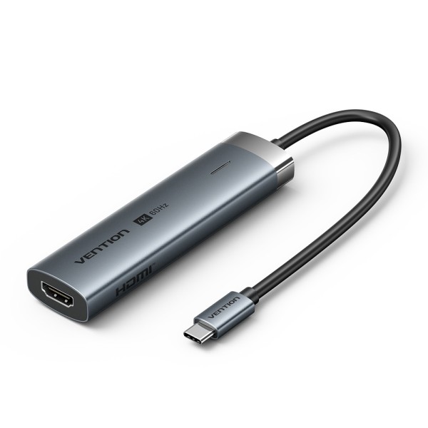 Hub 5w1 Vention USB-C 100W PD ...