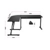 HUZARO HERO 6.0 BLACK GAMING DESK