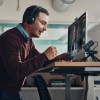 POLY Voyager Focus 2 Microsoft Teams Certified USB-C-C Headset +USB-C/A Adapter +Charging Stand