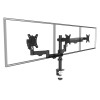 Maclean 3 monitor mount, gas spring, 17"-27", 2-8kg, black, MC-137