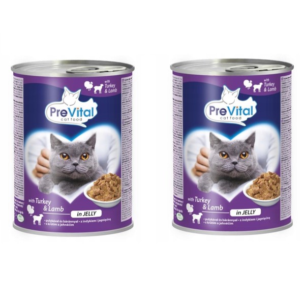 PREVITAL indyk-jagnięcina kawałki w galaretce dla ...