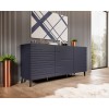 Nova chest of drawers 155x40x72 Garnet Mat