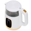 Adler Kettle with LED Display | AD 1305 | Electric | 2200 W | 1.7 L | Plastic | 360° rotational base | White/Gold