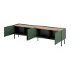 4D RTV cabinet ONDA 200x40xH54.35 green (standing or wall mounted)