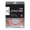 PATCH CABLE CAT6 UTP 1M/RED PP6U-1M/R GEMBIRD