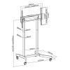 TECHLY Motorized TV Stand with Adjustabl