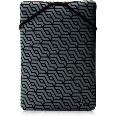 HP Reversible Protective 15.6-inch Geo Laptop Sleeve 15.6" Sleeve case Black, Gray