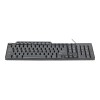 Gembird | KB-UM-104 Compact multimedia keyboard | Multimedia | Wired | US | Black | USB | 420 g