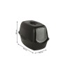 ROTHO Bailey Hooded litter box Black