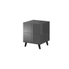 Cama bedside table REJA graphite grey gloss/graphite grey gloss