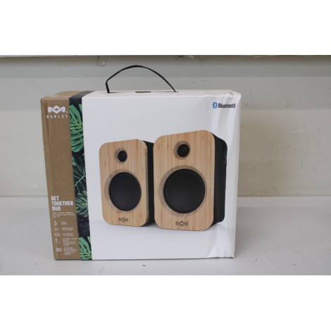 SALE OUT. Marley Get Together Duo Speaker, Bluetooth, Black | Marley | Get Together Duo Speaker | EM-JA019-SB | DAMAGED PACKAGING | 15 W | Bluetooth | Black | Portable | Wireless connection