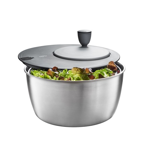 GEFU Rotare salad spinner Stainless steel ...