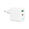 CHARGER USB 20W 2PORT/TA-UC-PDQC20L-W-01 GEMBIRD