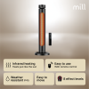 Mill CBOC20FLOOR Oscilliating Infrared Outdoor Heater, 2000 W, Black | Mill