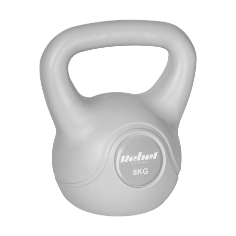 REBEL ACTIVE Kettlebell bituminous gray 8 kg