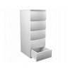 Topeshop W5 BIEL MAT chest of drawers