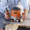 Black&Decker KW1200EKA-QS 1200W 6.35mm Plunge Router + 6 Bits