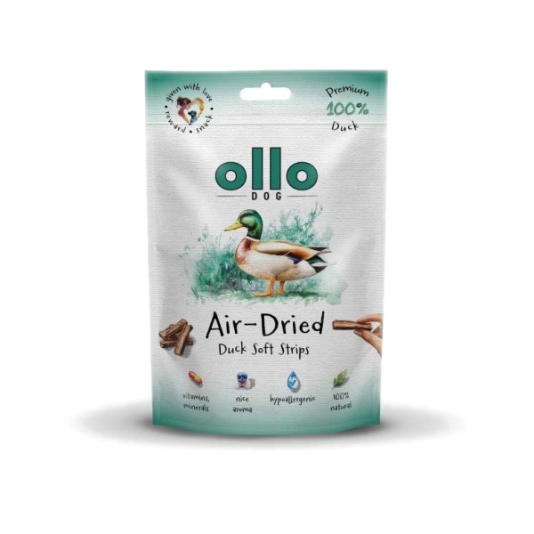 OLLO Air-Dried Duck strips - dog ...