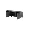 RTV cabinet ABETO 150x42x52 graphite/gloss