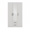 Topeshop ROMANA 120 BIEL bedroom wardrobe/closet 6 shelves 3 door(s) White