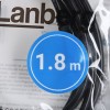 Lanberg CA-USBA-20CU-0018-BK USB cable 1.8m 2.0 USB A Black