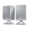 Sharp HT-SPR52021(SL) Q Soundbar 2.0.2 Wireless Rear Surround Speakers, Silver | Sharp