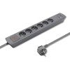 Qoltec 50283 surge protector Grey 6 AC outlet(s) 230 V 1.8 m