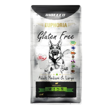 BIOFEED Euphoria Gluten Free Adult medium & large Lamb - dry dog food - 12kg