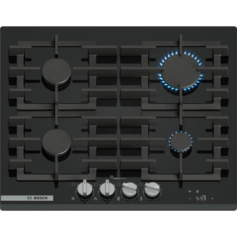 Bosch PRP6A6H40 hob Black Built-in 60 cm Gas 4 zone(s)