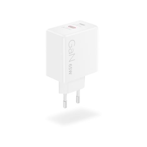 Lenovo Accessories Dual USB-C 65W GaN Power Adapter WH-EU | Lenovo USB-C | AC Adapter