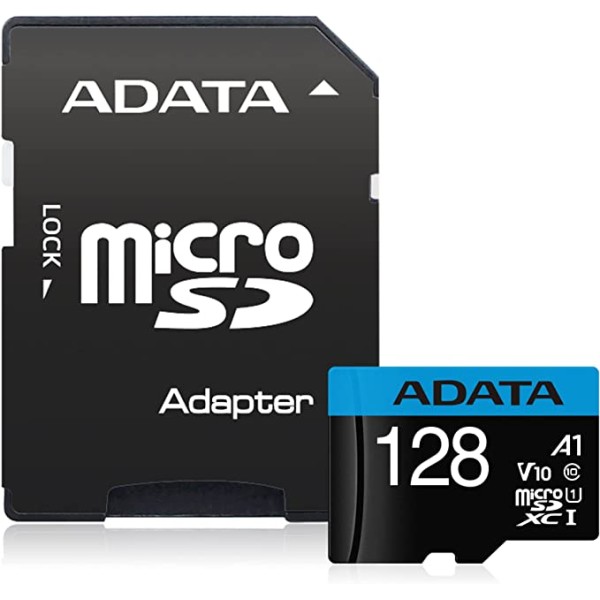 MEMORY MICRO SDXC 128GB W/AD./AUSDX128GUICL10A1-RA1 ADATA