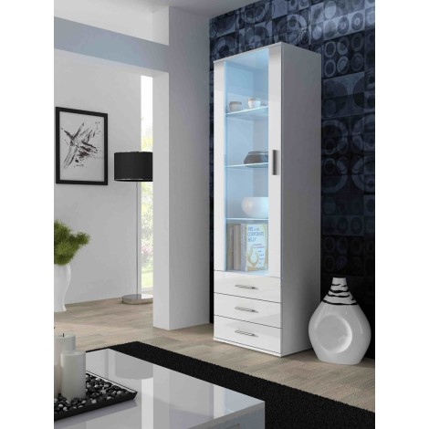 Cama display cabinet SOHO S1 white/white gloss