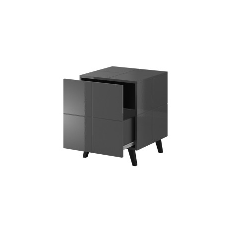 Cama bedside table REJA graphite grey gloss/graphite grey gloss