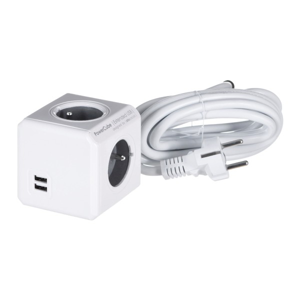 Allocacoc PowerCube Extended USB E(FR), 3m ...