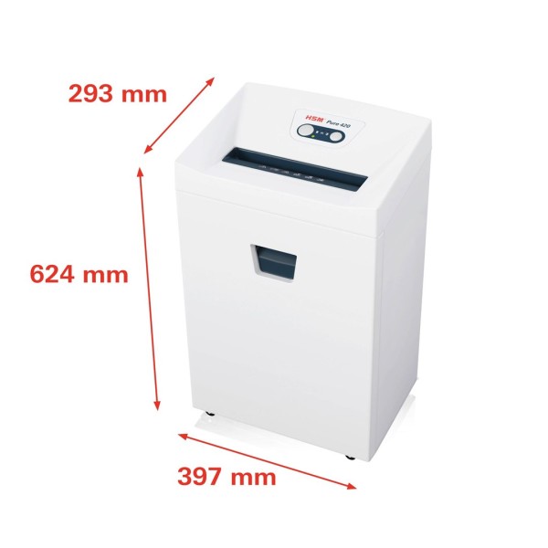HSM Pure 420 document shredder, 4.5 ...